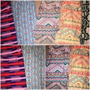 LulaRoe Leggings Lot - OS - Abstract Prints
